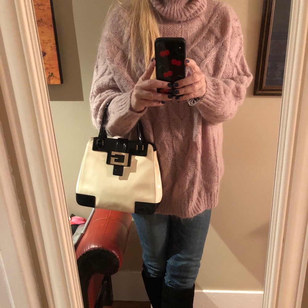 Wool/mohair mauve sweater